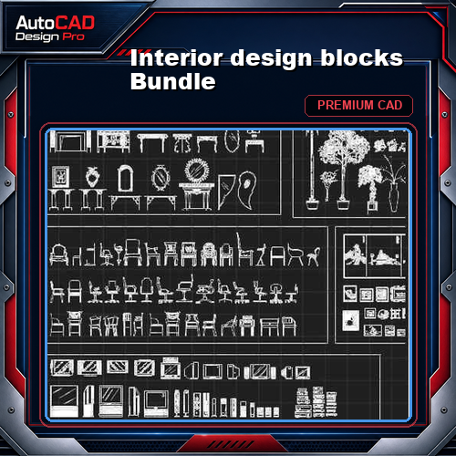 Interior design blocks Bundle