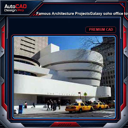 💎【Famous Architecture Projects】Galaxy soho office tower and mall CAD Drawing, beijing, by zaha hadid