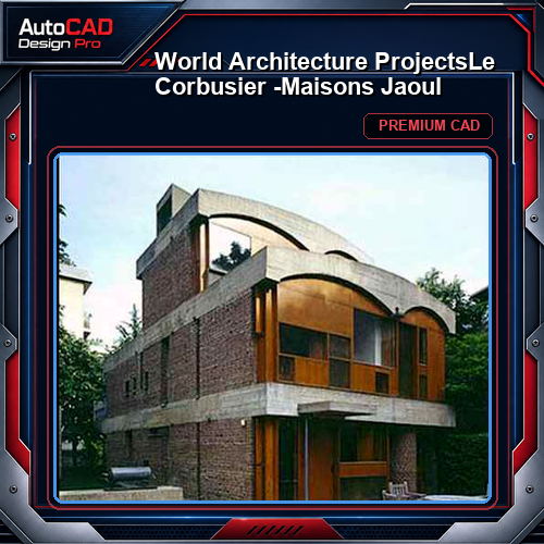 💎【World Architecture Projects】Le Corbusier -Maisons Jaoul