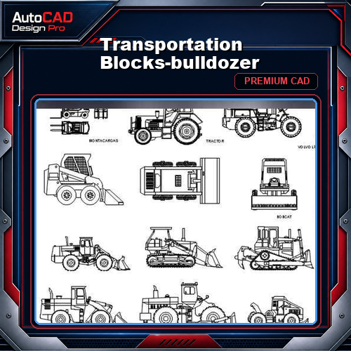 Transportation Blocks-bulldozer