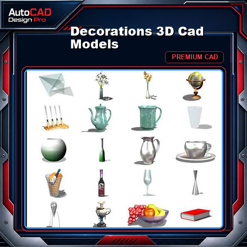 Decorations 3D Cad Models