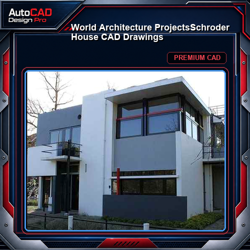 💎【World Architecture Projects】Schroder House CAD Drawings