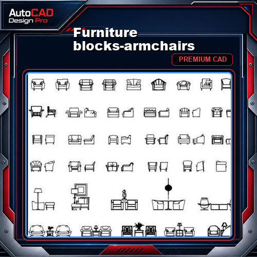 Furniture blocks-armchairs
