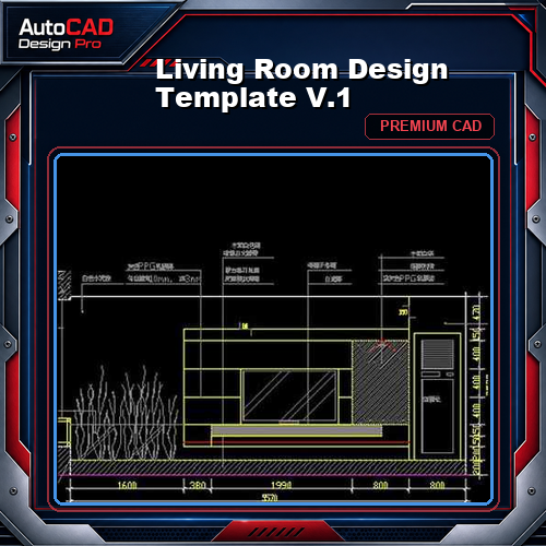 ★【Living Room Design Template  V.1】★