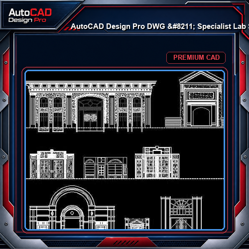 AutoCAD Design Pro DWG - Specialist Lab Science Research Room Layout | Free Download