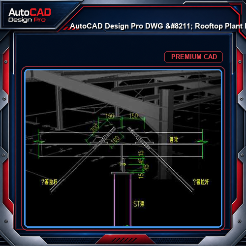 AutoCAD Design Pro DWG - Rooftop Plant Room Layout MEP Coordination | Free Download