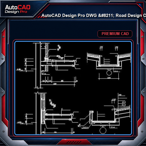 AutoCAD Design Pro DWG - Road Design Cross Section Template | Free Download