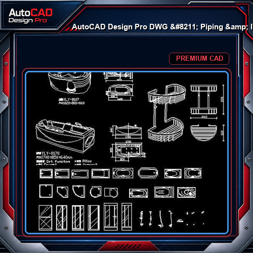 AutoCAD Design Pro DWG - Piping & Instrumentation Diagram Symbols P&ID | Free Download